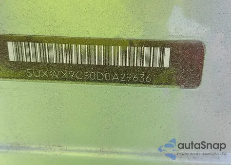 2013 BMW X3 xDrive28I z USA, uszkodzony, nr VIN 5UXWX9C50D0A29636